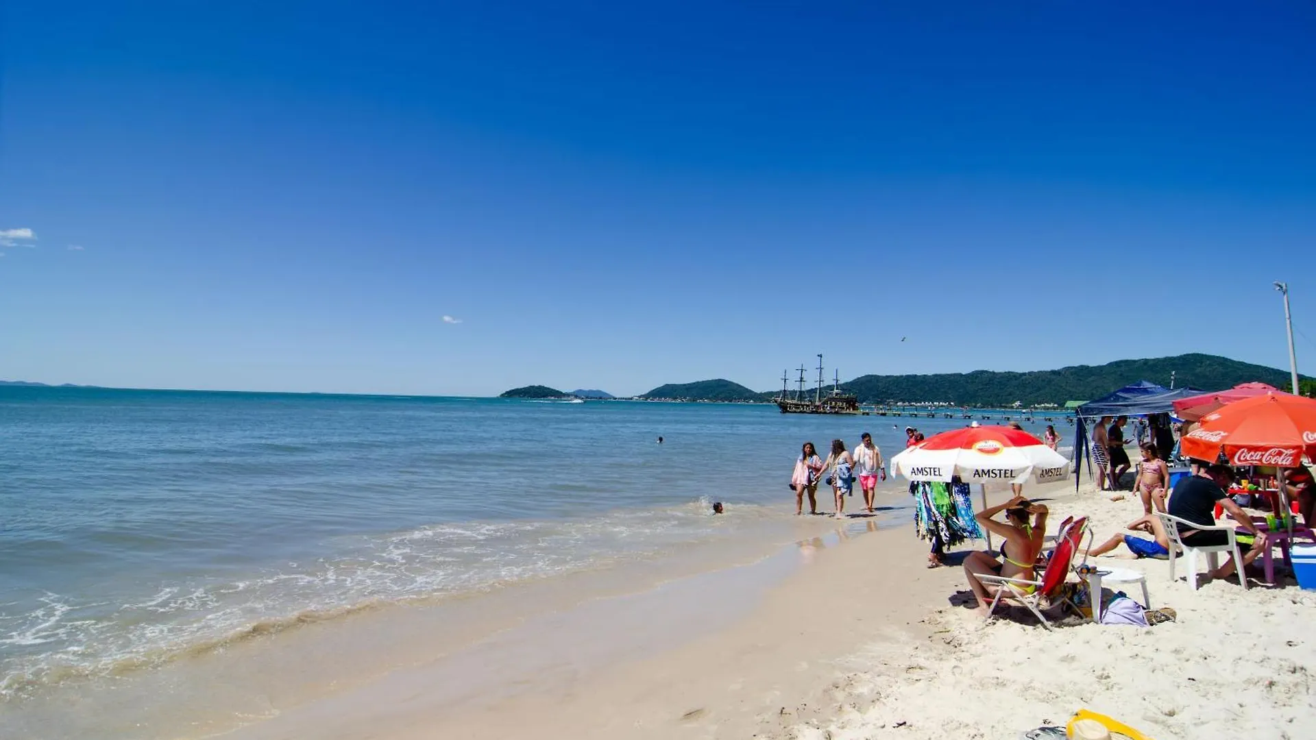 Apartment Na Quadra Da Praia, Vista Mar, Canasvieiras Mf1490 Florianopolis